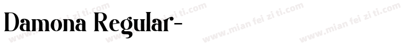 Damona Regular字体转换